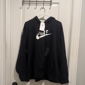 NWT Womans Nike Black and White Logo Hoodie